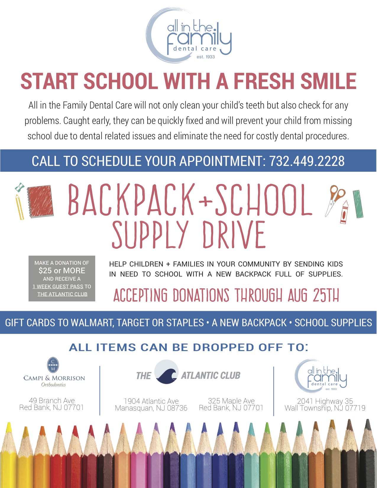 Back to School Backpack Drive