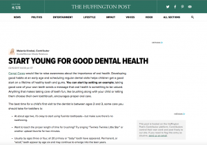 Start Young for Good Dental Health
