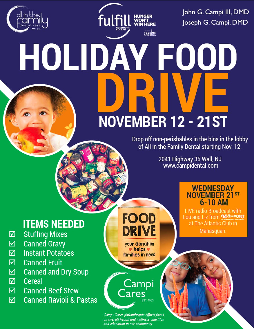 Holiday Food Drive Banner