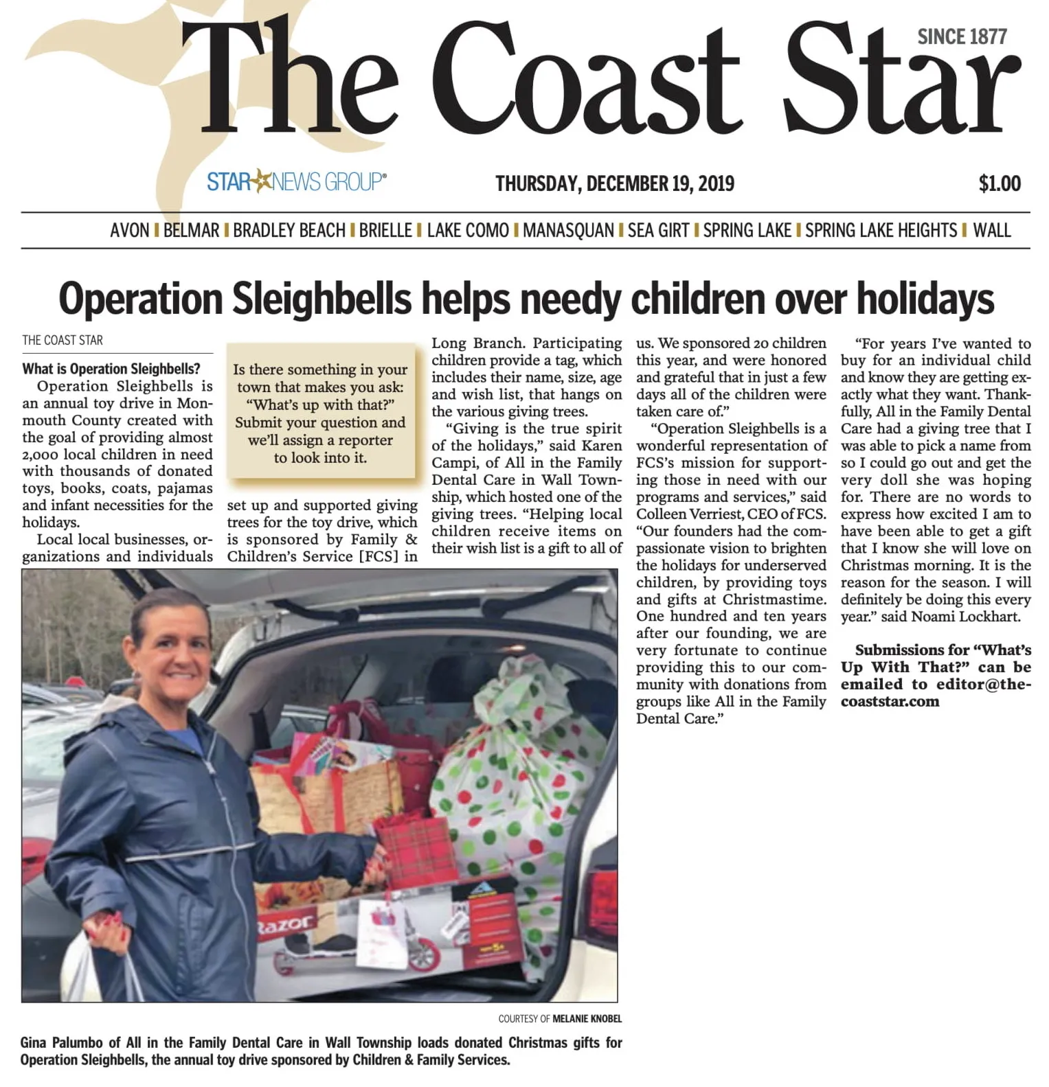 The Coast Star with an article about CampiDental