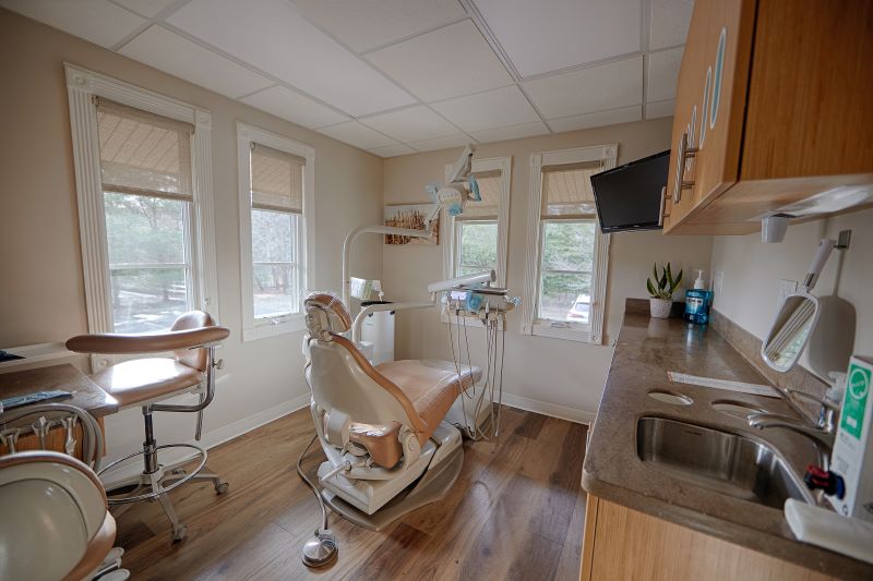 dental suite with dental chairs