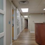 Hallway with view of front desk