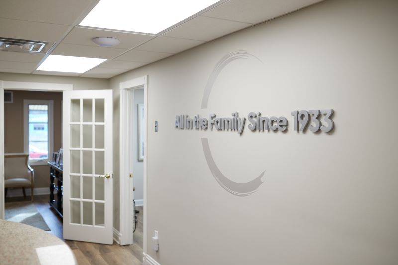 Campi Dental logo on the wall