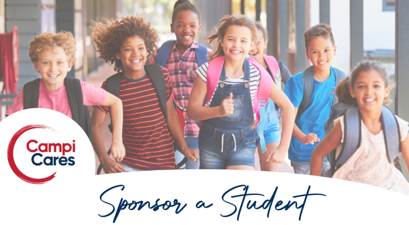 Logo with children background