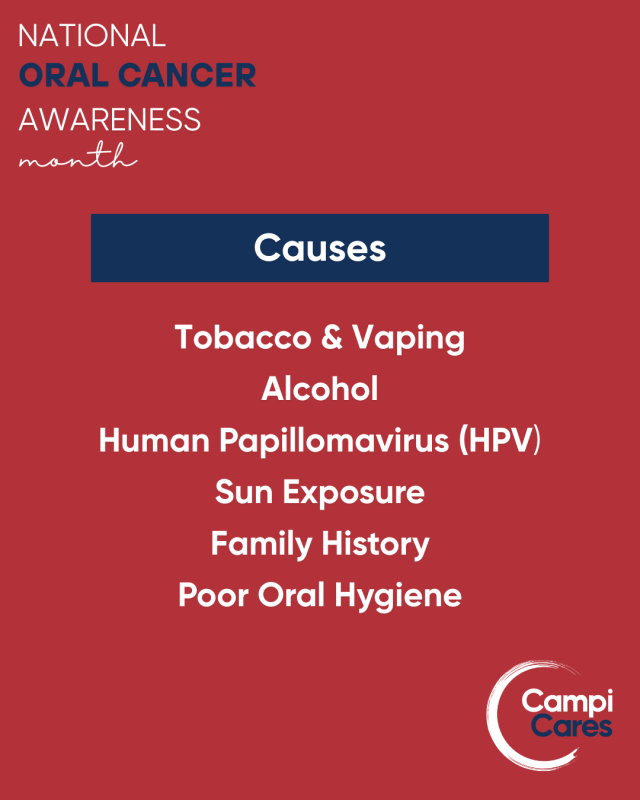 Oral Cancer Awareness Causes Banner
